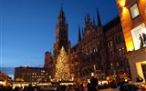 Německo - Německo - Mnichov - předvánoční Marienplatz
