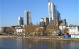 Německo - Německo - Frankfurt - centrum s moderními mrakodrapy