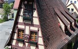 Německo - Německo -  Rothenburg - krása hrázděných staveb je stejná ve všech ročních obdobích